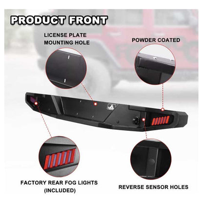 Defensa Trasera Led Jeep Wrangler Jk 2007 2007 A 2018