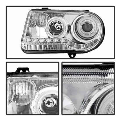 Faros Led Chrysler 300c 2005 2006 2007 2008 2009 10 Cromados