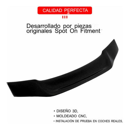 Spoiler Alerón Fibra De Carbono Audi A3 S3 Rs3 2014-2019