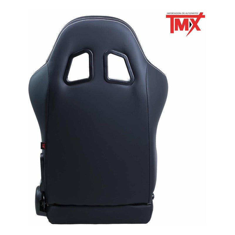 Par De Asientos Estilo De Carreras Pvc Con Deslizador