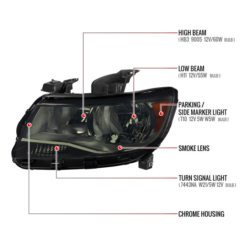 Faros Delanteos Chevrolet Colorado  2015 2016 2017 A 2022