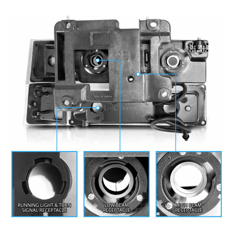 Par Faros Chevy C10 C/k 1500 2500 1994 1995 1996 1997 1998