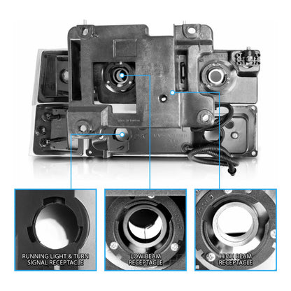 Par Faros Chevy C10 C/k 1500 2500 1994 1995 1996 1997 1998