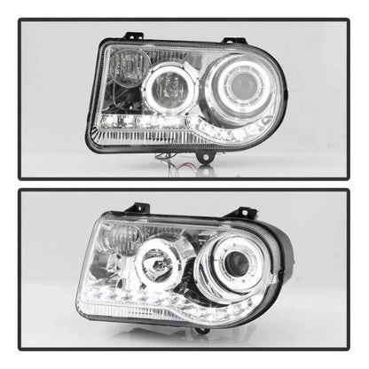 Faros Led Chrysler 300c 2005 2006 2007 2008 2009 10 Cromados