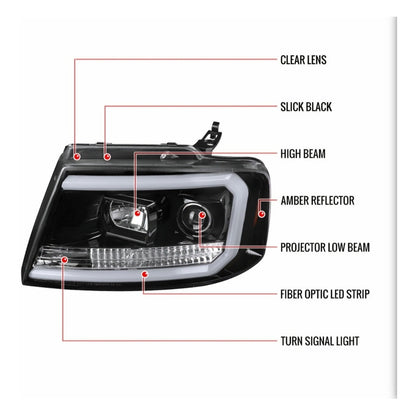 Led headlights Ford F-150 2004 to 2008 Lincoln Mark 2006 to 2008