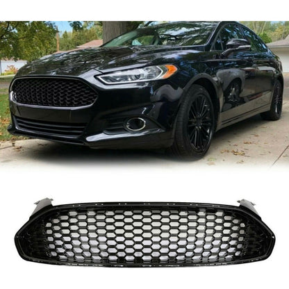Parrilla Superior Ford Fusion Con Daño 2013 2014 2015 2016 Negro Brillante