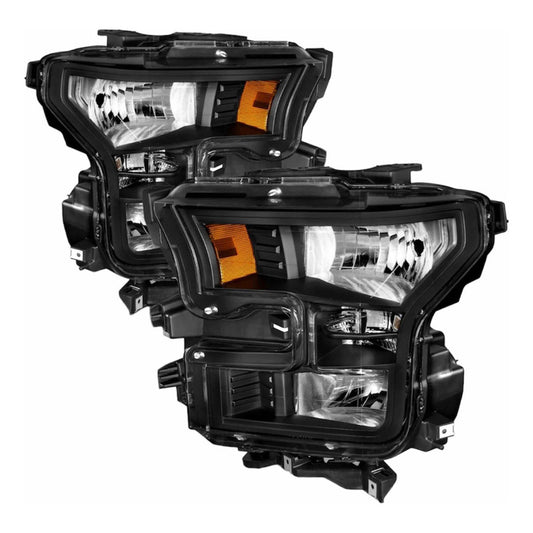 Par De Faros Ford F-150 2015 2016 2017 Fondo Negro