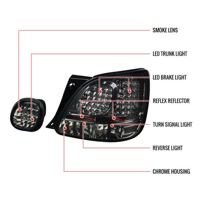 Calaveras Led Lexus Gs300/400/430 1998 a 2005