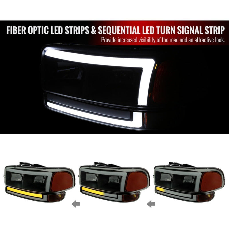 Faros Led Gmc Sierra Yukon/xl 99 2000 2001 2002 A 2007