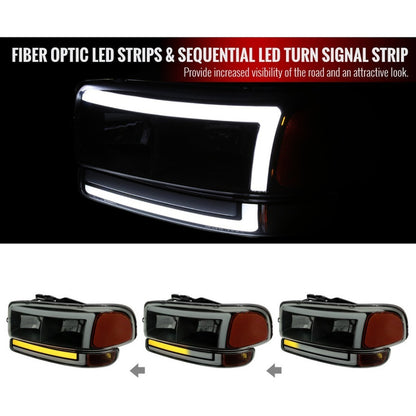 Faros Led Gmc Sierra Yukon/xl 99 2000 2001 2002 A 2007