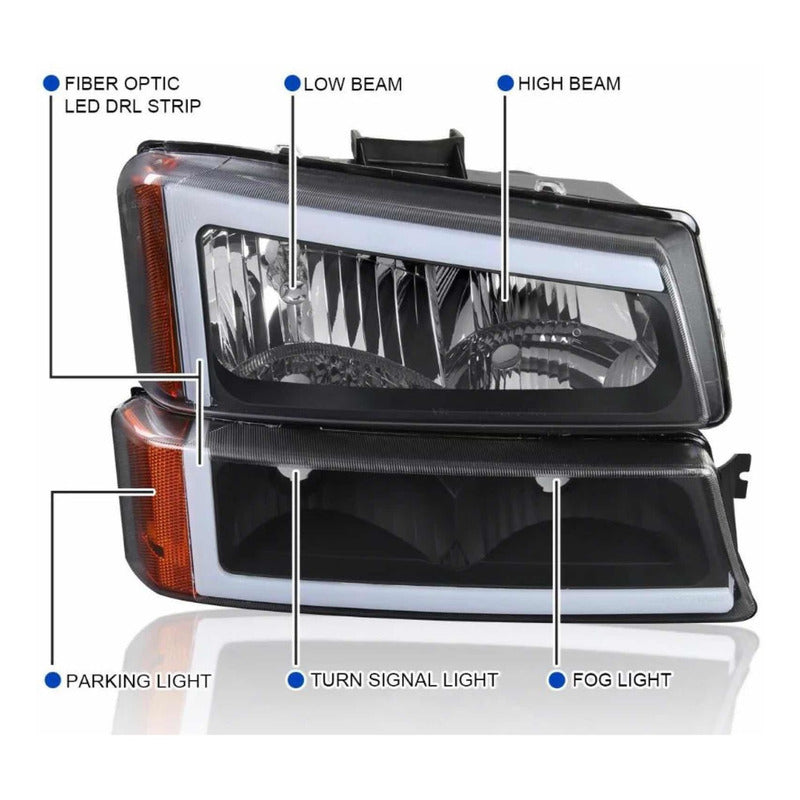 Led Headlights Chevrolet Cheyenne Avalanche 2003 to 2007