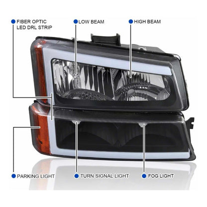 Led Headlights Chevrolet Cheyenne Avalanche 2003 to 2007