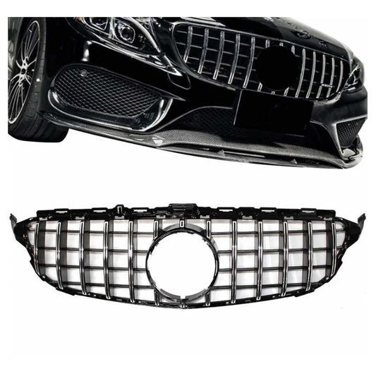 Parrilla Estilo Gtr W205 2019 2020 C200 C250 C300 Cromada