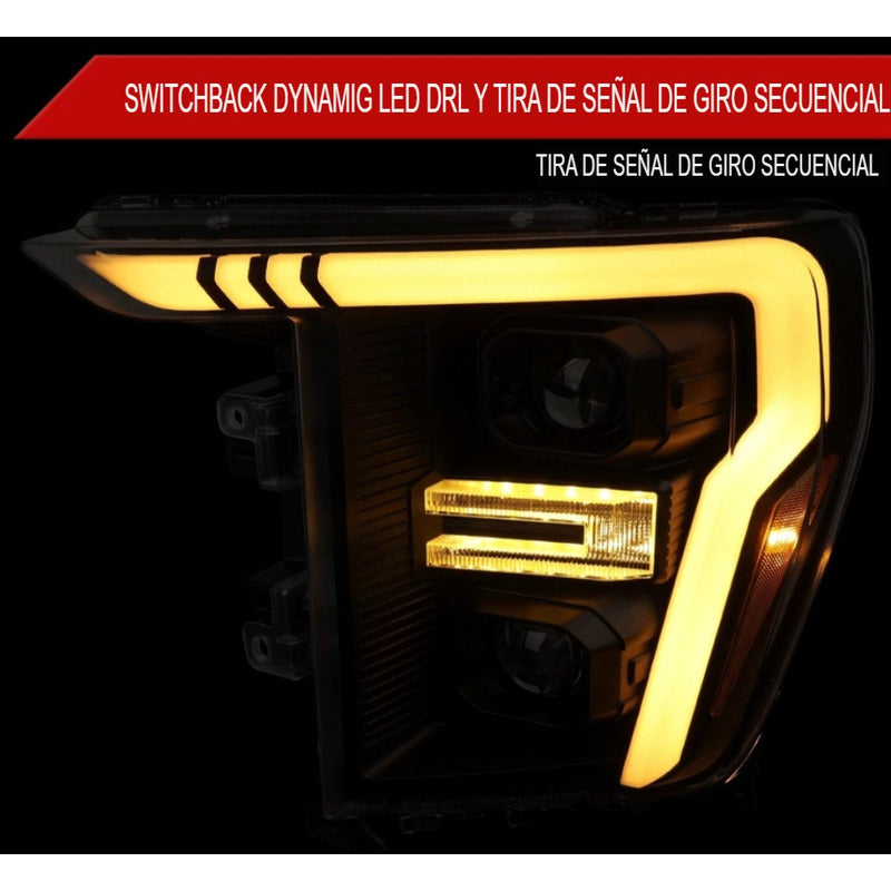 Par De Faros Ford F-150 Drl Led  2021 2022 2023