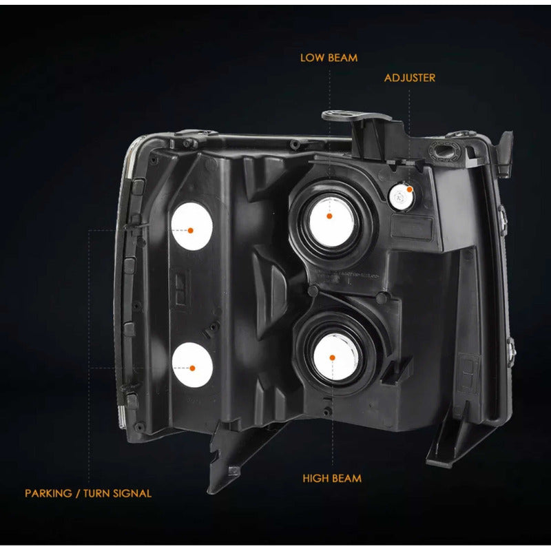 Chevrolet Silverado Cheyenne headlights 2007 to 2013