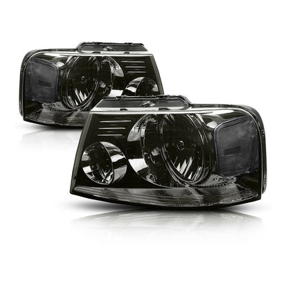 Smoked Headlights Ford F-150 Lobo 2004 to 2008