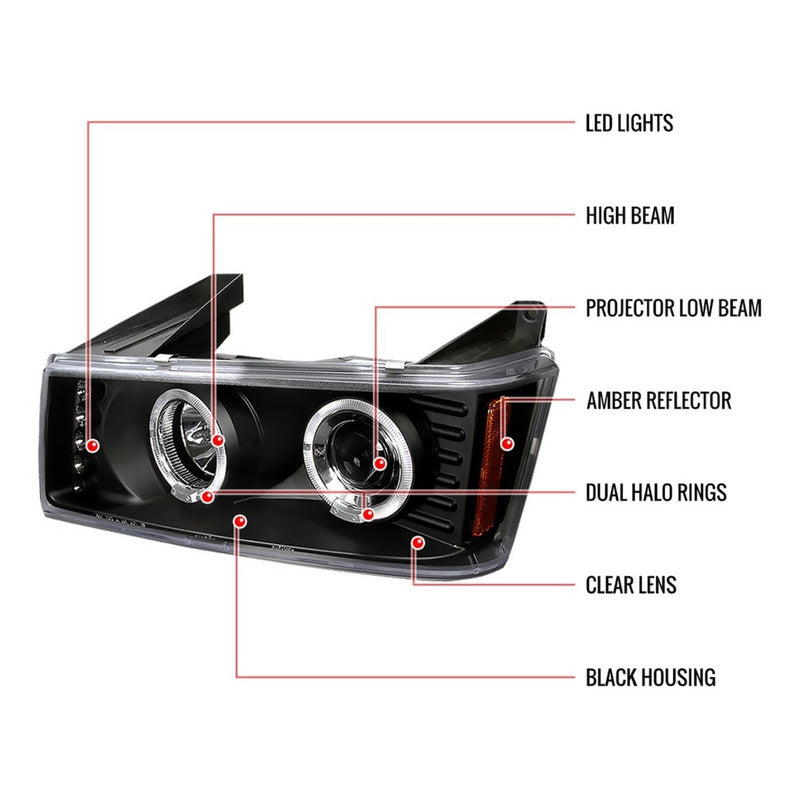 Faros Doble Halo Chevy 2004 2005 2006 2007 2008 A 2012