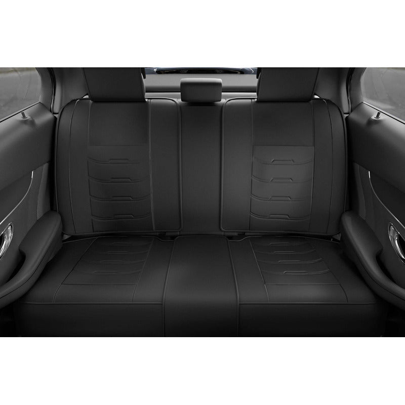 Cubre Asiento Lujo Juego Completo Cuero Sintético