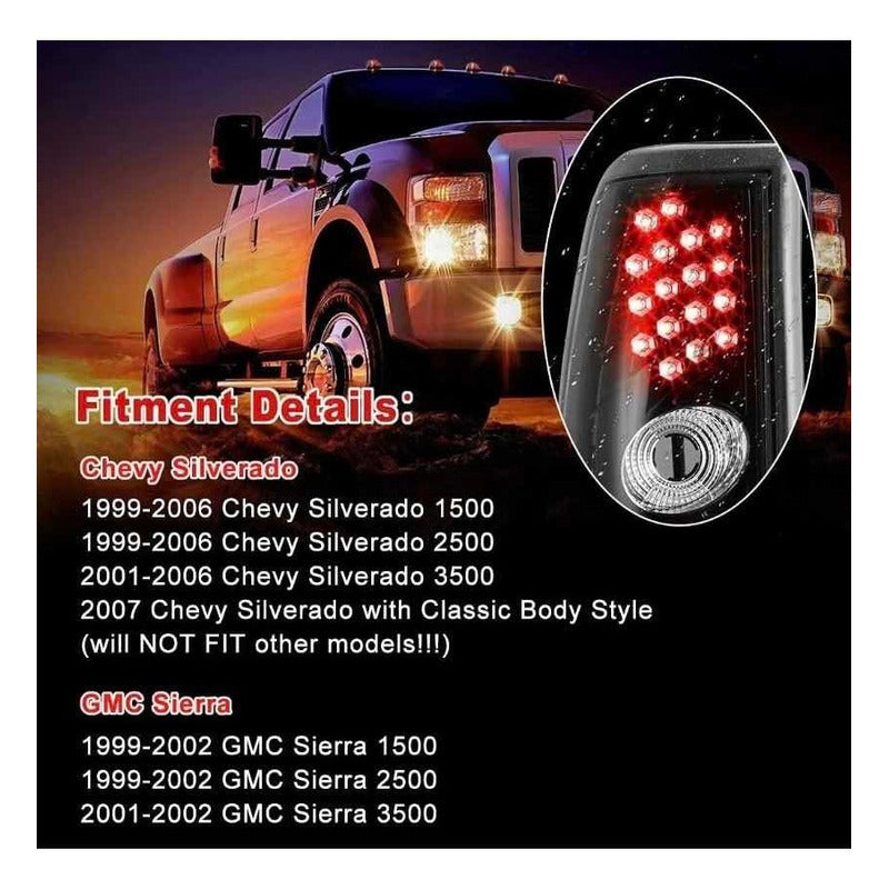 Calaveras Led Silverado Sierra 1999 2000 2001 2002 A 2006