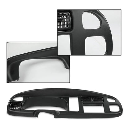 Bisel De Radio Doble Din Dodge Ram 1500 2500 1998 A 2002 Negro