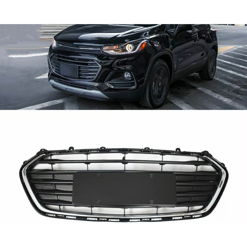 Parrilla Delantera Chevrolet Trax  2017 2018 2019 A 2021 Negro Cromo Brillante