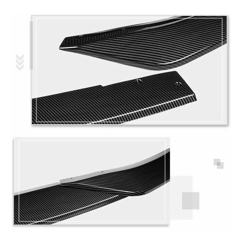 Lip Spoiler Accesorios Fibra Carbono Mazda 3 2019 2020 2021