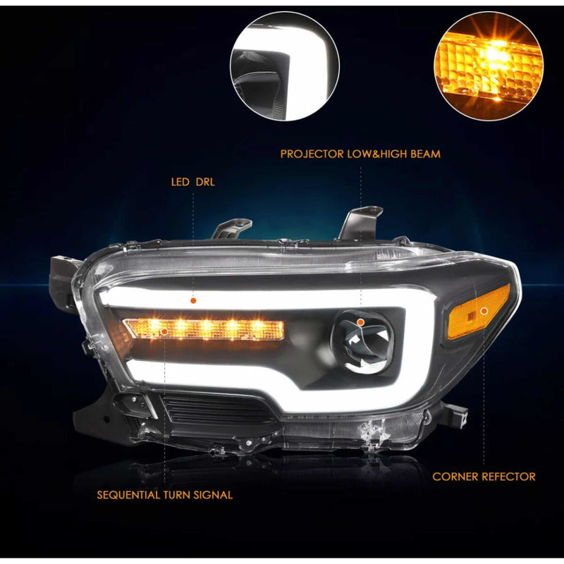 Faros Led Para Toyota Tacoma 2016 2017 2018 2019 2020 2021