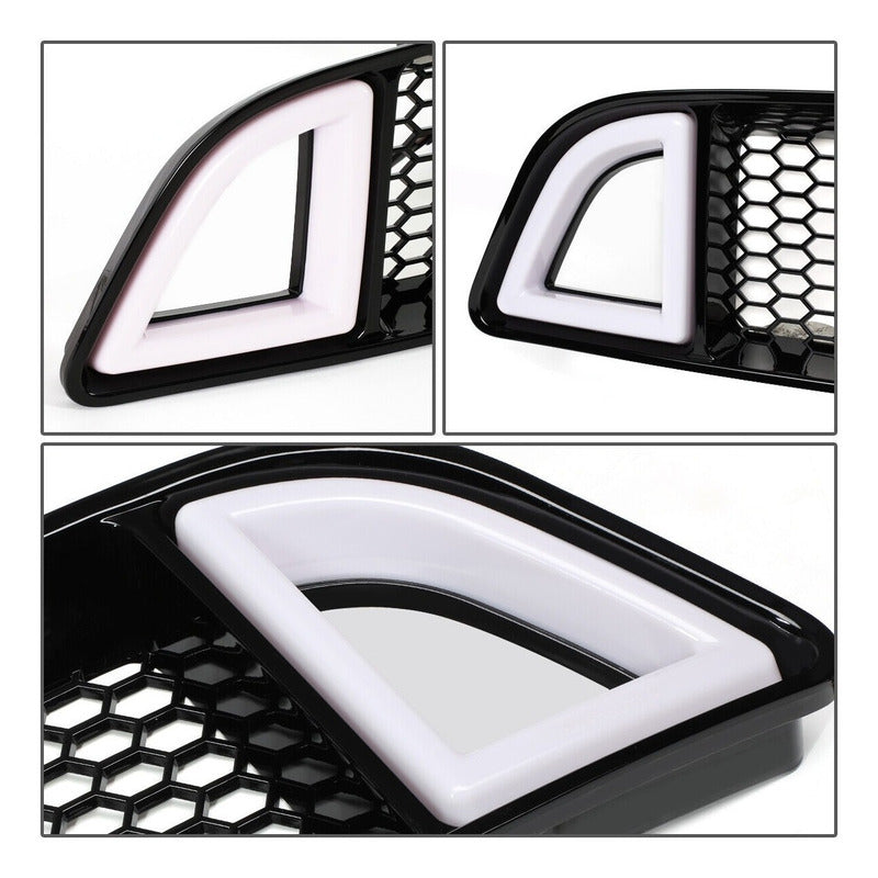 Parrilla Led Drl Señal Mustang Gt 2013 2014 Mate