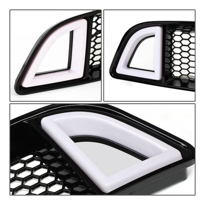 Parrilla Led Drl Señal Mustang Gt 2013 2014 Mate