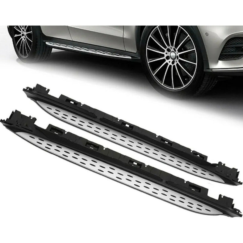 Estribos Glc X253 Mercedes Benz Con Daño 2016 A 2022 Negro-plata