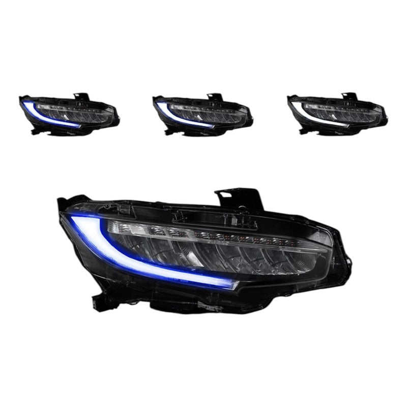 Faros Led Civic 2016 2017 2018 2019 A 2021