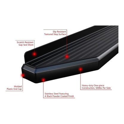 Estribos Laterales Toyota Tacoma 2024 2025 Negro