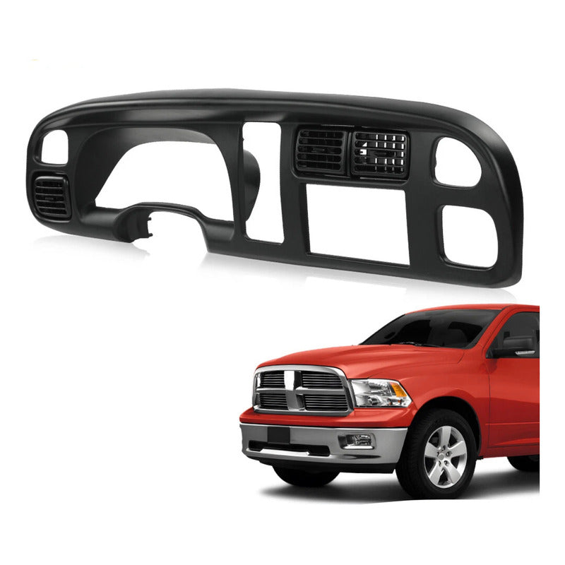 Bisel De Radio Doble Din Dodge Ram 1500 2500 1998 A 2002 Negro