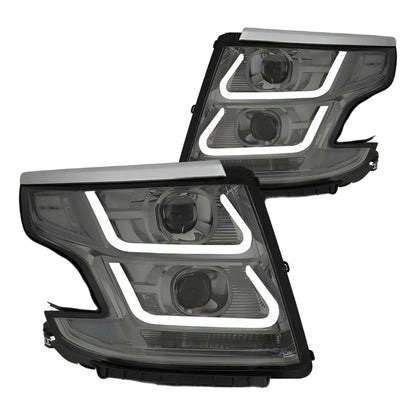 Smoked Led Headlights Chevrolet Tahoe Suburban 2015 to 2020