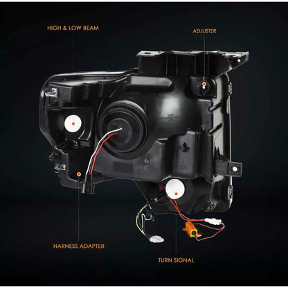 Led headlights Ford F-150 Lobo 2009 to 2014