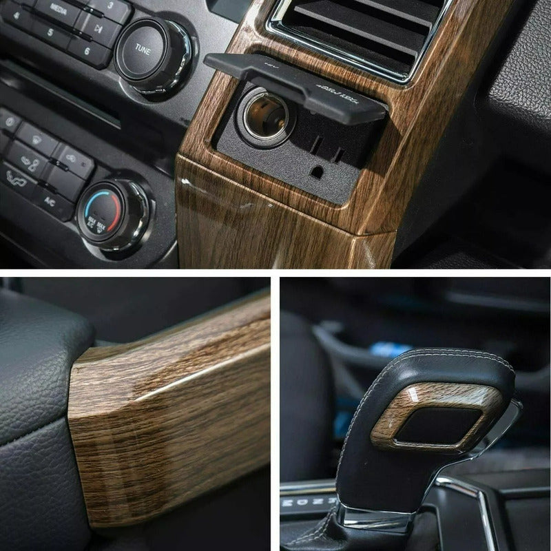 Cubiertas Consola Textura Madera F-150 Lobo 2015 A 2019