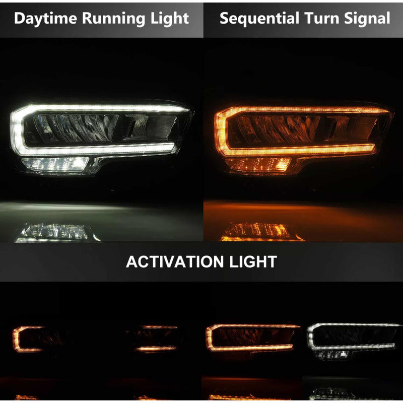 Led Drl Headlights Toyota Tacoma 2016 to 2020 Alpharex