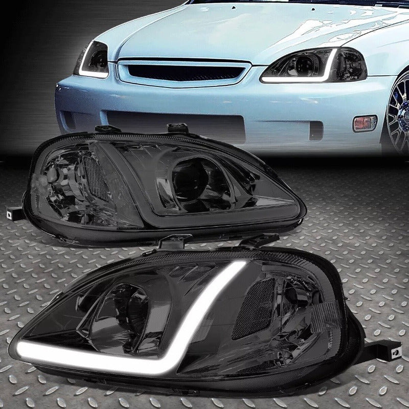 Faros Led Honda Civic Ahumados 1999 2000