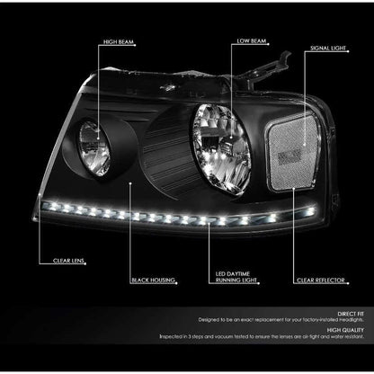 Faros Led Lobo F-150 Lincoln Mark 2004 2005 2006 2007 2008