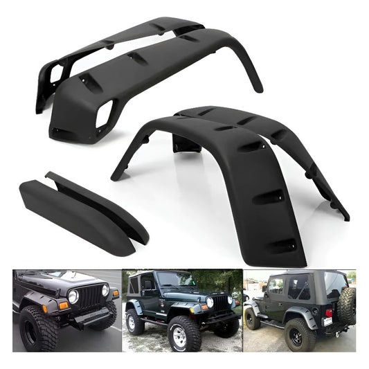 Cantoneras Para Jeep Wrangler Tj 97 98 99 2000 2001 A 2006 Negro