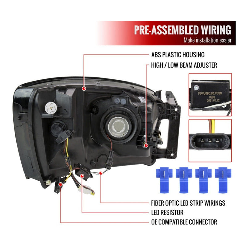 Led headlights Ram 1500 2006 to 2008