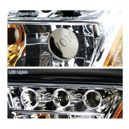 Faros Led Mustang Cromados 1994 1995 1996 1997 1998