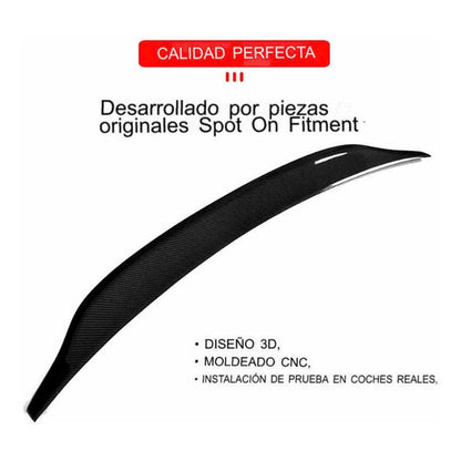 Spoiler Alerón Fibra Carbono Audi A4 B9 Sline S4 2017-2020