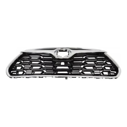 Parrilla Delantera Toyota Highlander Negro/cromo 2020 A 2022 Negro-cromado Brillante