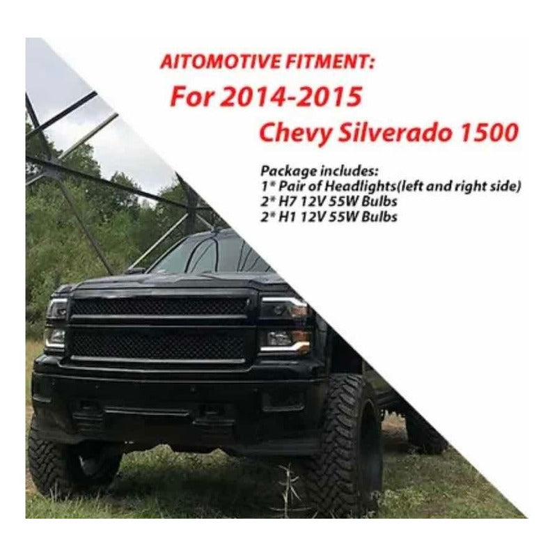 Faros Led Silverado Cheyenne 1500 2014 2015
