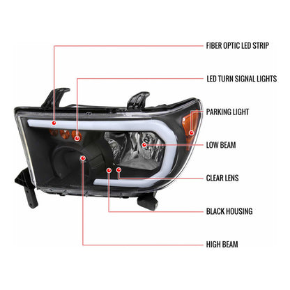 Faro Led Izquierdo Toyota Tundra 2007 2008 2009 A 2017