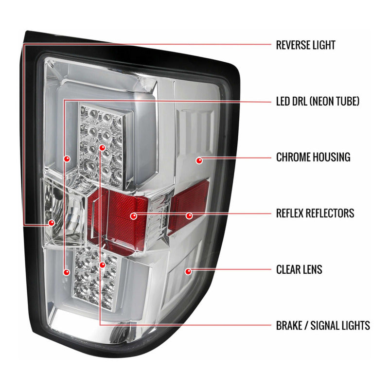 Calaveras Led Chevrolet Silverado GMC Sierra 2014 a 2018