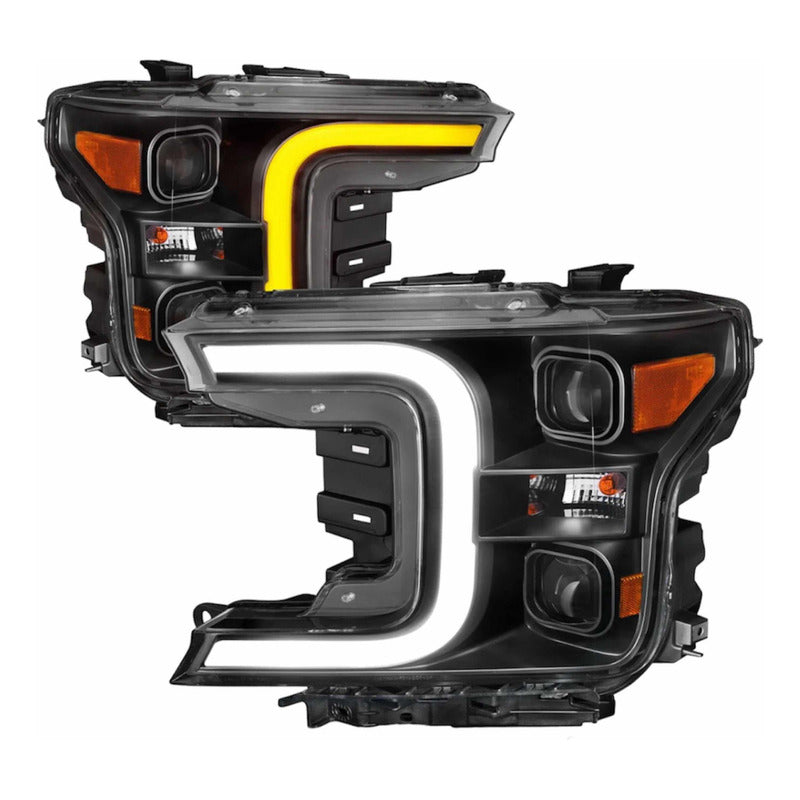 Par Faros Led F-150 Lobo 2018 2019 2020 Fondo Negro