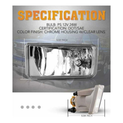 Faros De Niebla Silverado 1500 2500 2007 2008 2009 A 2013
