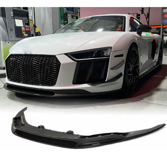 Lip Delantero Fibra Carbono Audi R8 2016 2017 2018 2019